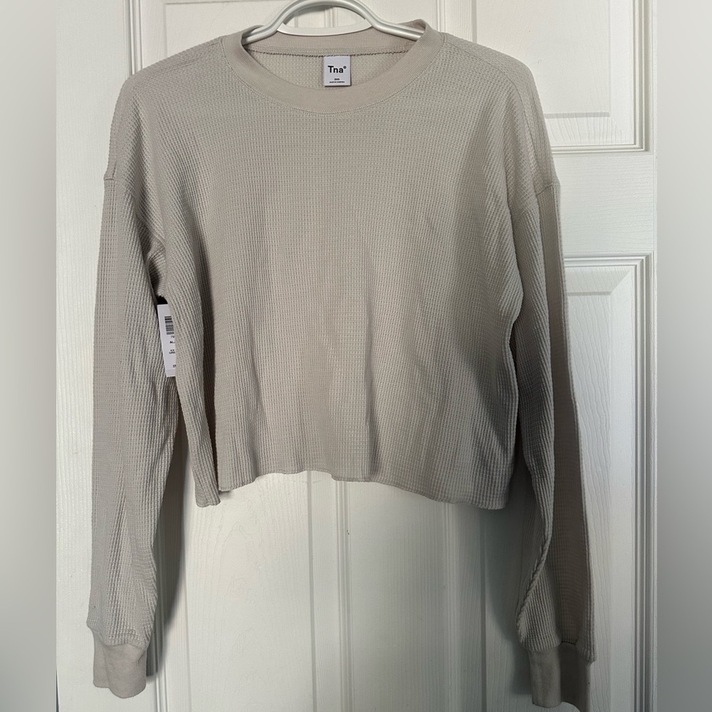 TNA Alamo Waffle Cropped Long Sleeve